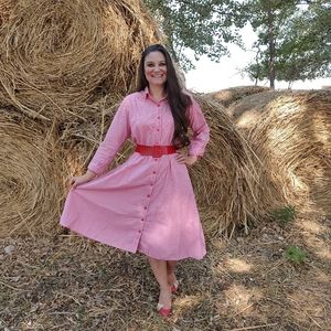 Vintage 80's Liz Claiborne Sportdress Red & White Check Print Belt SZ Large XL